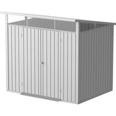 Abri de jardin en métal gris 5,22m² + kit d'ancrage + kit de fondation DURAMAX Ma boutique